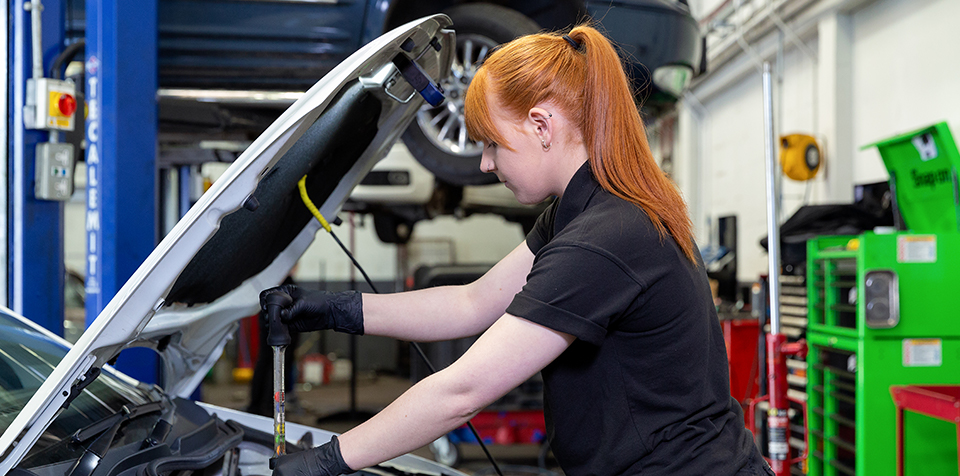 Engine female colleague